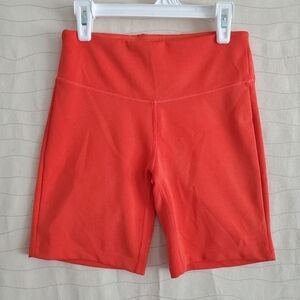 New Balance Womens Orange Athletic Stretch Shorts Size Small